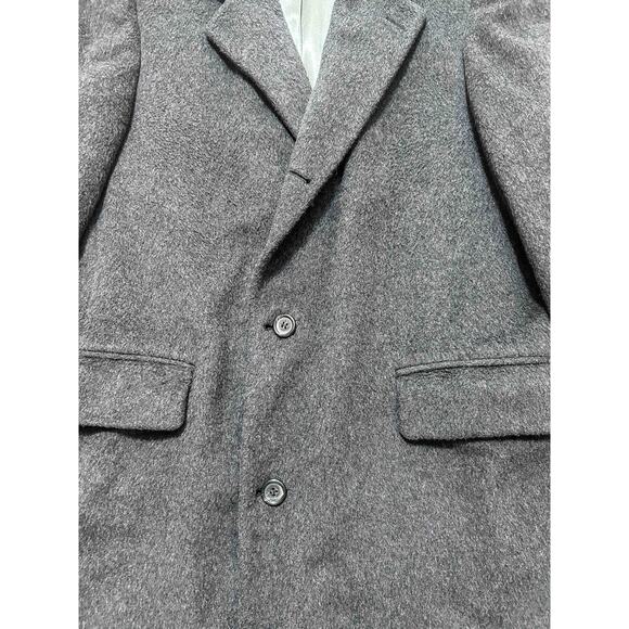 Cricketeer Mens Large Heavyweight Gray Trenchcoat - Picture 4 of 10
